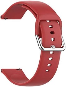 Resim Microsonic Huawei Honor Magic Watch 2 42mm Silikon Kordon Kırmızı 