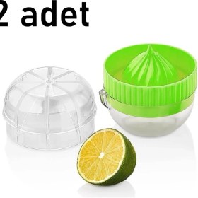 Resim Mons 2 Adet Qlux Ideas Limon Sıkacağı Bpa Içermez Kapaklı Limon Sıkacağı L-00239 (2 Renk Gönderilir) 