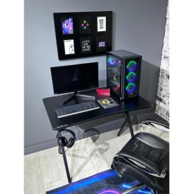 Resim Hey Modüler Mobilya Heygaming2 Profesyonel Oyuncu Masa Siyah 110 cm 