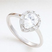 Resim Stillove Gümüş Damla Zirkon Taşlı Kadın Yüzük 