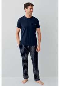 Resim Arnetta Erkek Lacivert Pijama Takım 5274-49517 Lacivert 