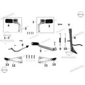 Resim Mondial Rx1 Enduro Ön Basamak Sağ Orj (509602106) 