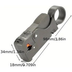 Resim Chenkestoreone Gri Otomatik Kabuk Soyma Aleti - Döner Tasarım, Ergonomik Saplı, Dayanıklı 