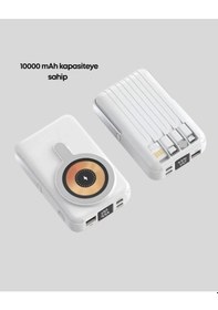 Resim Magsafe Uyumlu Kablosuz Powerbank Hızlı Şarj Özellikli 