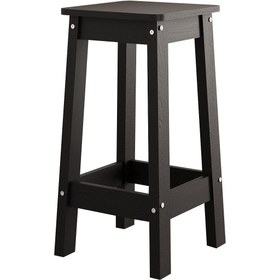 Resim Bimossa G48-4 Edgar 4 Tabureli Bar Masası - Siyah - Beyaz 