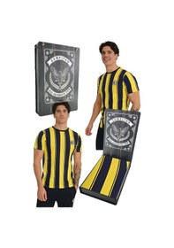 Resim Fenerbahçe Erkek Tribün Çubuklu T-shirt Lazer Kutu Sarı - Beyaz - Lacivert 