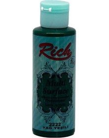 Resim Rich Multi Surface Akrilik Boya 120Ml 2222 Yağ Yeşili 