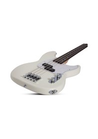 Resim Schecter Banshee Bass Bas Gitar Vintage Olympic White 