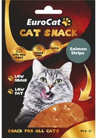 Resim Eurocat Salmon Strips Kedi Ödül Maması 50 G 