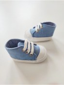 Resim Bebekmağazam Unisex Bebek Mavi Ayakkabı 