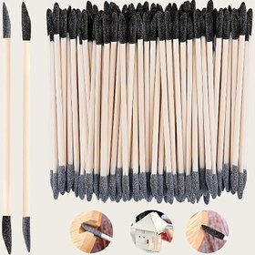 Resim Profesyonel Çift Uçlu Zımparalar - Ahşap Mat Bitişli Zımpara Çubukları, Ahşap İşleri, Plastik Modeller, Tırnak Sanatı, Kendin Yap Projeleri ve El Sanatları için Hassas Araçlar - Detaylandırma, Boşluk Temizleme ve Pürüzsüzleştirme, El Sanatları Araçları için Durable Zımpara Çubukları, Zımpara Araçları 