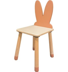Resim Wood&Joy Renkli Tavşan Sandalye Kahverengi 