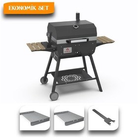 Resim Ateşten Midi Barbekü Mangal Ekonomik Set 
