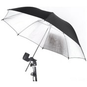 Resim Hombey 33 İnç Çift Katlı Stüdyo Parlaklık Şemsiyesi - Dış Siyah İç Gümüş, Işık Yansıtıcı Ve Kayıp Azaltıcı, Portre/grup Fotoğrafları İçin 