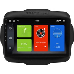Resim Carvocal Jeep Renegade Uyumlu Android Multimedya Sistemi (2014-2018) 