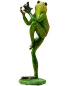 Resim Jzcat Amerikan Yoga Kurbağa Reçine El Sanatları Süslemeleri Tv Dolabı Giriş Şarap Dolabı Dekorasyonu-a013 