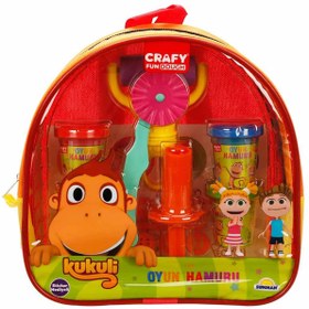 Resim Kukuli Sırt Çantalı Oyun Hamuru Seti 200 g 18 Parça - Turuncu - Turuncu / Standart 