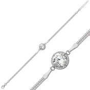 Resim Silver Solitaire Women's Bracelet 
