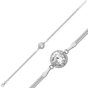 Resim Silver Solitaire Women's Bracelet 