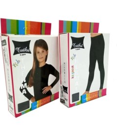 Resim Momslab Termal Kız Çocuk Tayt ve Body Takım -20 +20 Derece Tam Koruma 
