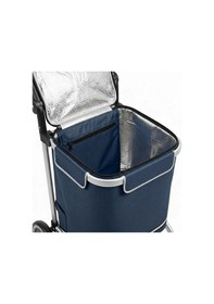 Resim Qerhome Termal Soğutucu Su Geçirmez Çantalı Alüminyum Gövdeli Alışveriş Pazar Arabası 