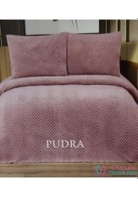 Resim Wellsoft Tek Kişilik Yatak Örtüsü Pudra 