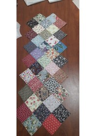 Resim El İşi Patchwork Kırk Yama Runner Çok Renkli 