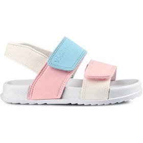 Resim Vicco 321p23y252 Krixi Sandalet Beyaz Pembe Beyaz - Pembe 