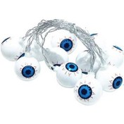 Resim Ulzyvf 2 Metre 10 Led Göz Tasarımlı Pil İle Çalışan Cadılar Bayramı Işık Dekoru 