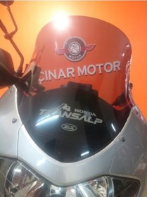 Resim Zeus Motor 2001-2008 Honda Xl 650 Transalp Uyumlu Uzun Ön Cam Koyu Füme 