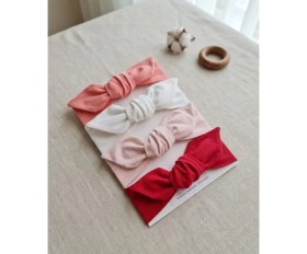 Resim Swan Butik Kız Çocuk Bebek Bandana Toka Seti 4'lü Saç bandı 