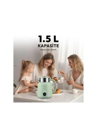 Resim Fressi KT-01 1.5 L Elektrikli Su Isıtıcı Su Yeşili (İthalatçı Garantili) 