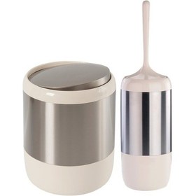 Resim Primanova Lima 2 Parça Banyo Seti Bej Krem 