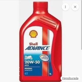 Resim Topuz Motor motosiklet yağı 4t Shell (Orjinal) 20/50 1lt Motor Yağ 