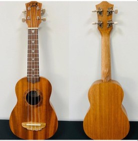 Resim Puka Soprano Ukulele Maun Ağacı Kılıf. Pena 