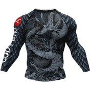 Resim Snapbuy Cody Lundin Erkek Güneş Koruyucu Rashguard Yüzme Sörf Bjj Fitness Gömlek Chınaturuncu Turuncu 