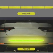 Resim Fosforlu Sarı 5 Adet/takım Araba Yansıtıcı Çıkartmalar Araba Uyarı Etiketi Yansıtıcı Bant Araba Çıkartmaları Çıkartmalar Araba Gövde 