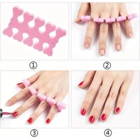 Resim Belle Fusion Mey Ithalat® Parmak Ayırıcı Sünger Manikür Pedikür Aparatı 5 Adet 