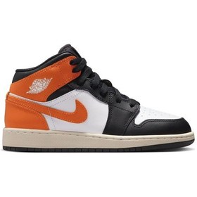 Resim Nike Air Jordan 1 Mid 'shattered Backboard' Basketbol Ayakkabısı Turuncu 