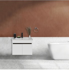 Resim Yıldız Lavabolu Asma Alt Dolap Beyaz 65X44X48 Cm Beyaz 