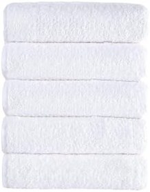 Resim 5 li El Yüz Otel Havlusu 50x85 Cm Beyaz 16/1 Avs 200 Gr 