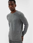 Resim Kışlık Triko Kazak Basic Bisiklet Yaka Dokulu Uzun Kollu 