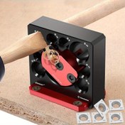 Resim Alüminyum Dübel Yapım Jig Seti, 8-20mm Metrik Ayarlanabilir Dübel Kesici, Ahşap İşleri İçin Manuel Freze Pimi Yuvarlak Çubuk Yardımcı Alet - Elektrik Gerektirmez 