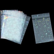 Resim 50'li Paket 6.5x11cm Kendinden Yapışkanlı OPP Poşetler, Lazer Baskılı Takı Perakende Torbaları, Sergileme ve Ambalajlama için Plastik Hediye Poşetleri, Elektrik Bağlantısına Gerek Yok 