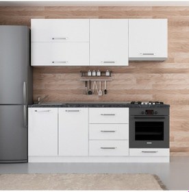 Resim Minar 210 Cm Mutfak Dolabı Beyaz 210-b5 