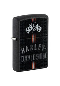 Resim Zippo Harley Davidson First Place Dizayn Çakmak Siyah 