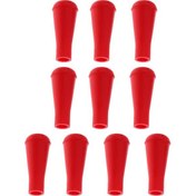Resim Homyl 10 Parça Güvenlik Yumuşak Kauçuk Ok Ucu 8-mm-kırmızı 