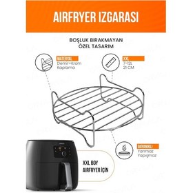 Resim Orvila Airfryer Izgara Teli | Fritöz Metal Aksesuarı XXL 