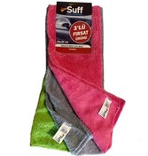 Resim Suff 3'lü Fırsat Mikrofiber Kurulama Bezi Orkide 40x30 Cm A07- 