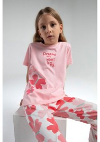 Resim Rolypoly Kız Çocuk Pembe Pijama Takımı 5274-47607 Pembe 